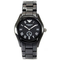 Buy Emporio Armani Ceramica Black Dial Black Steel Strap Watch for Women - AR1402 in Pakistan