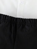 Buy SHEIN Souflis Baby Boy Bow Front Shirt & Shorts & Tee in Pakistan