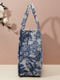 Buy SHEIN Spring New Embroidered Jacquard Large Capacity Handbag Shoulder Bag (Pattern Random) in Pakistan