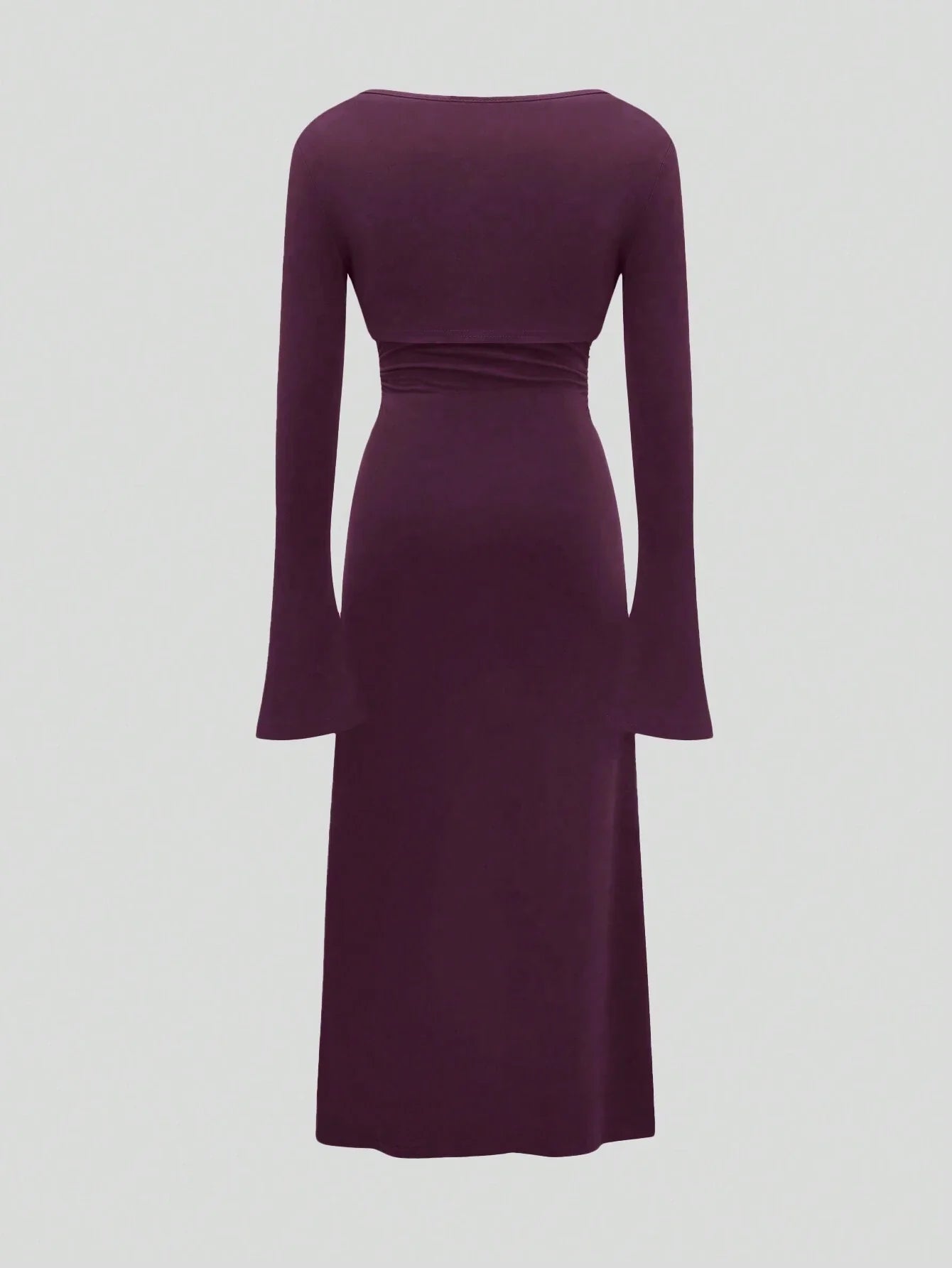 Buy SHEIN Sweetra 2pcs/Set Ladies' Solid Color Tank Dress And Flared Sleeve Cami Top Set in Pakistan