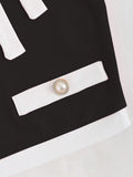 Buy SHEIN Sweetra Contrast Trim Tie Front Tee Graphic Tees Women Tops in Pakistan