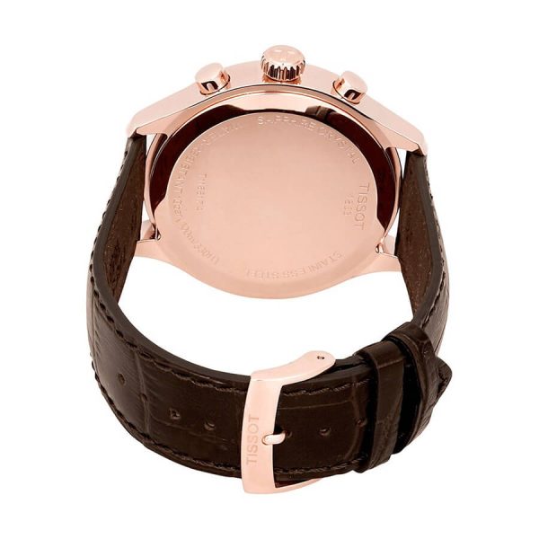 Buy Tissot Men’s Quartz Swiss Made Brown Leather Strap Silver Dial 45mm Watch T116.617.36.037.00 in Pakistan