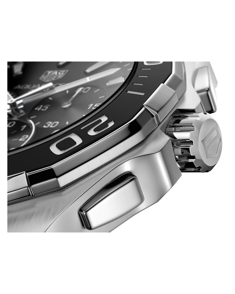 Buy Tag Heuer Aquaracer Black Dial Black Steel Strap Watch for Men - CAY111A.BA0927 in Pakistan