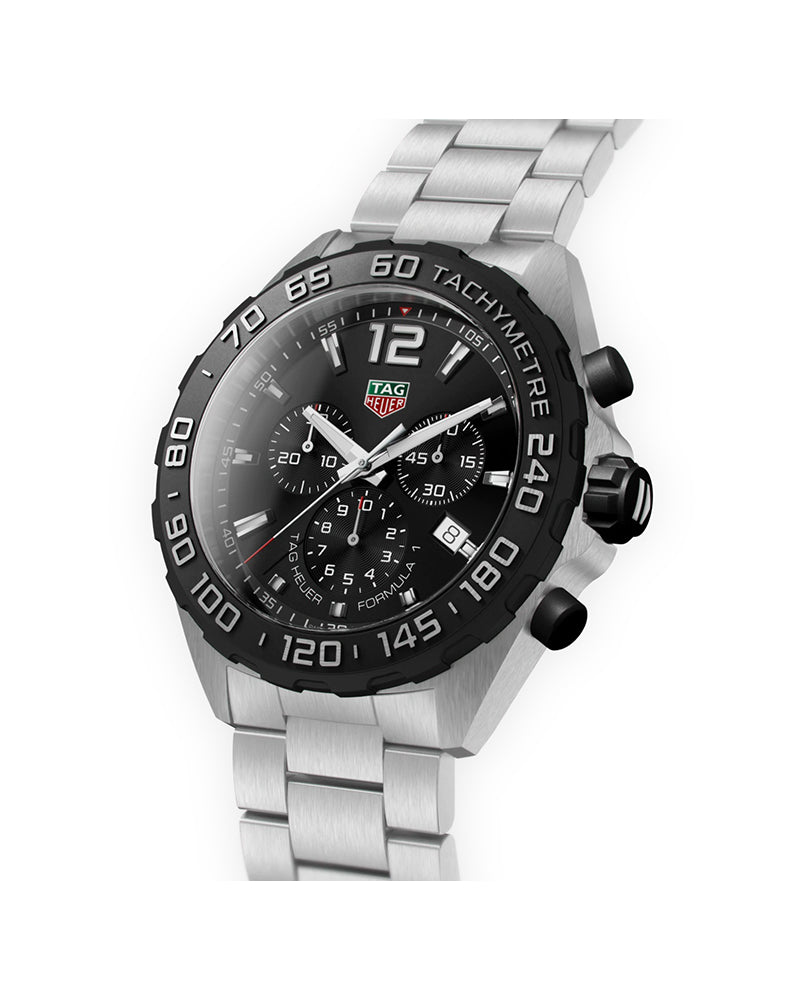 Buy Tag Heuer Formula 1 Black Dial Silver Steel Strap Watch for Men - CAZ1010.BA0842 in Pakistan