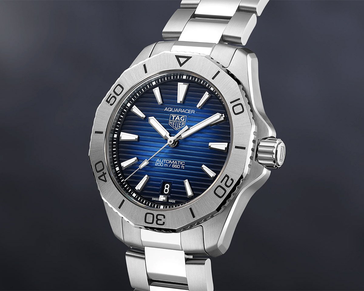 Buy Tag Heuer Aquaracer Blue Dial Silver Steel Strap Watch for Women - WBD131D.BA0748 in Pakistan