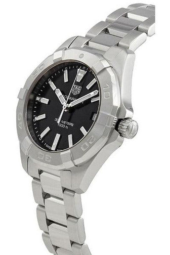 Buy Tag Heuer Aquaracer Black Dial Silver Steel Strap Watch for Women - WBD1310.BA0740 in Pakistan