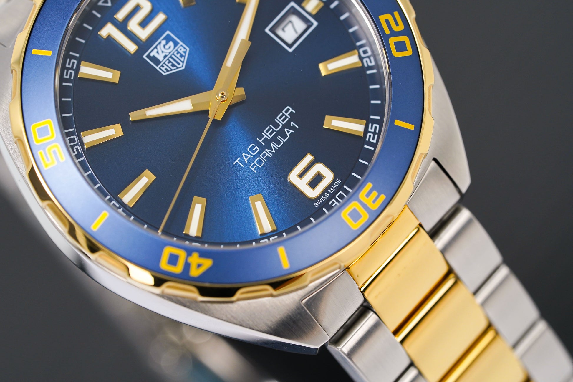 Buy Tag Heuer Formula 1 Blue Dial Two Tone Steel Strap Watch for Men - WAZ1120.BB0879 in Pakistan
