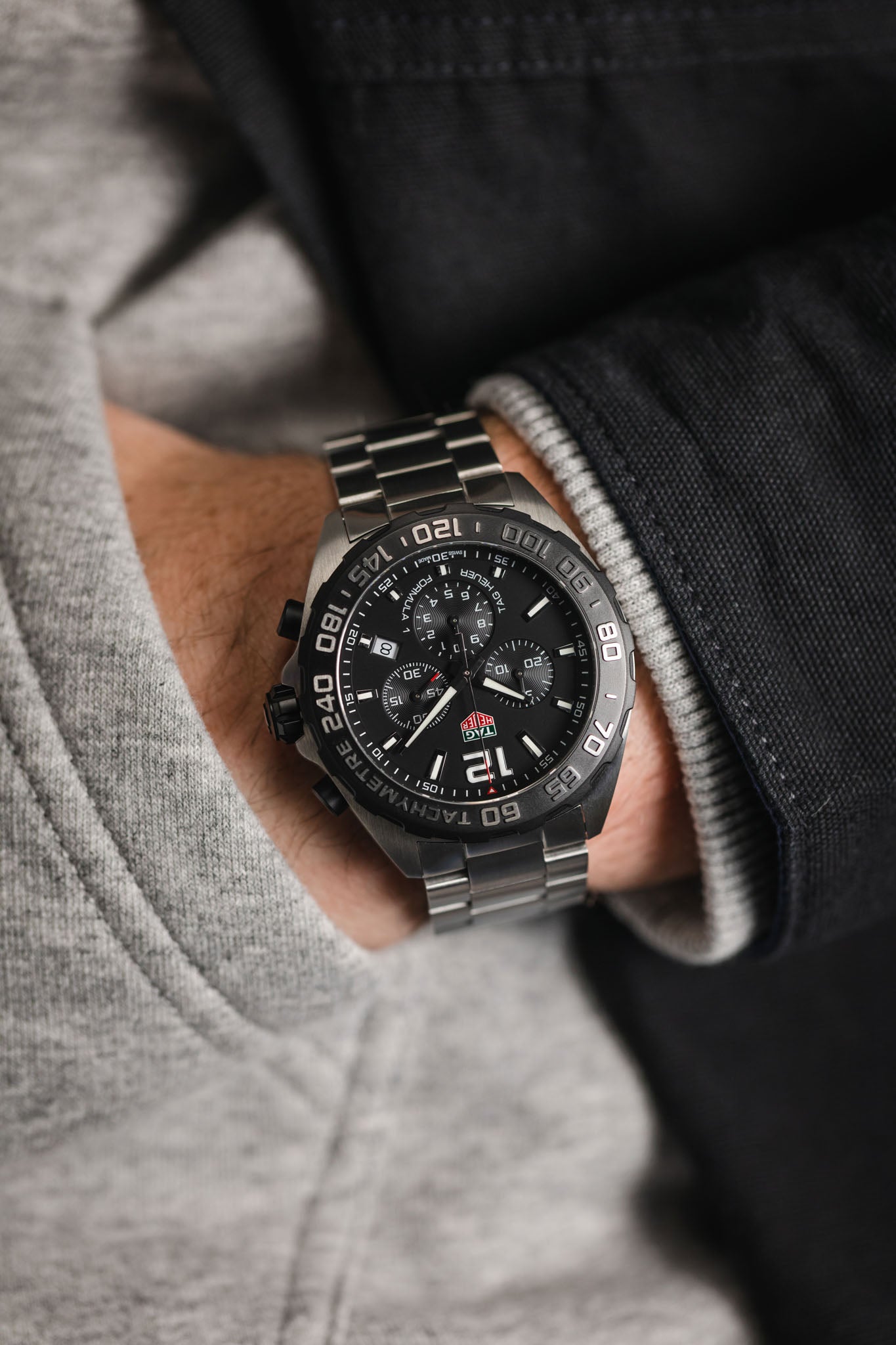 Buy Tag Heuer Formula 1 Quartz Black Dial Silver Steel Strap Watch for Men - CAZ1010.BA0842 in Pakistan