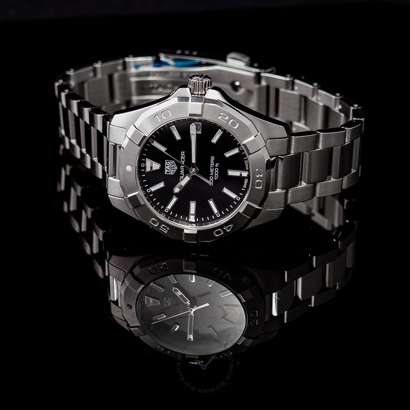 Buy Tag Heuer Aquaracer Black Dial Silver Steel Strap Watch for Women - WBD1310.BA0740 in Pakistan