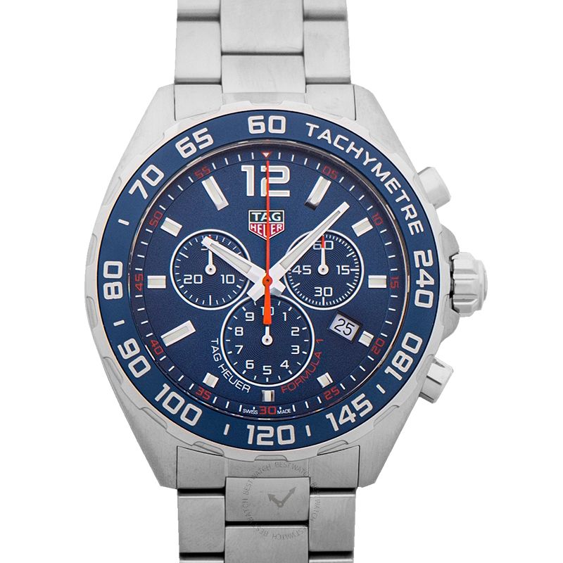 Buy Tag Heuer Formula 1 Chronograph Blue Dial Silver Steel Strap Watch for Men - CAZ1014.BA0842 in Pakistan