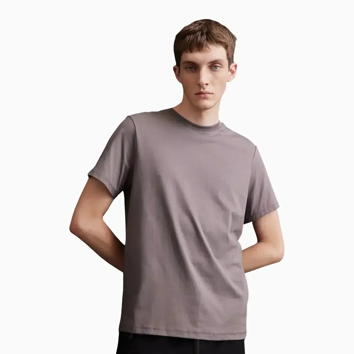 Buy Men's Regular Fit Short Sleeve T-Shirt - Dark Taupe in Pakistan