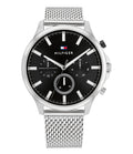 Buy Tommy Hilfiger Mens Quartz Silver Stainless Steel Black Dial 44mm Watch - 1710498 in Pakistan