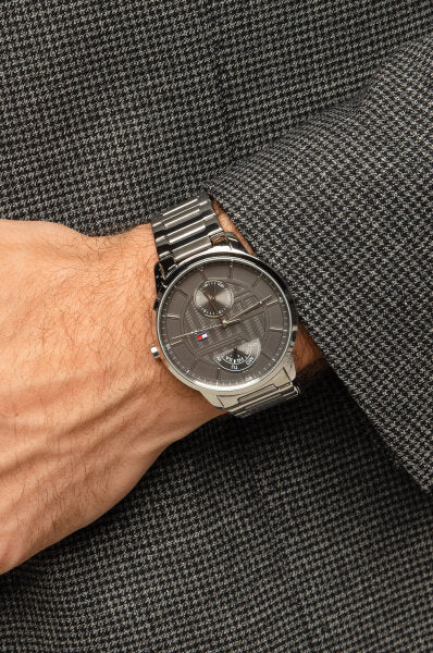 Buy Tommy Hilfiger Mens Quartz Stainless Steel Grey Dial 44mm Watch - 1791608 in Pakistan