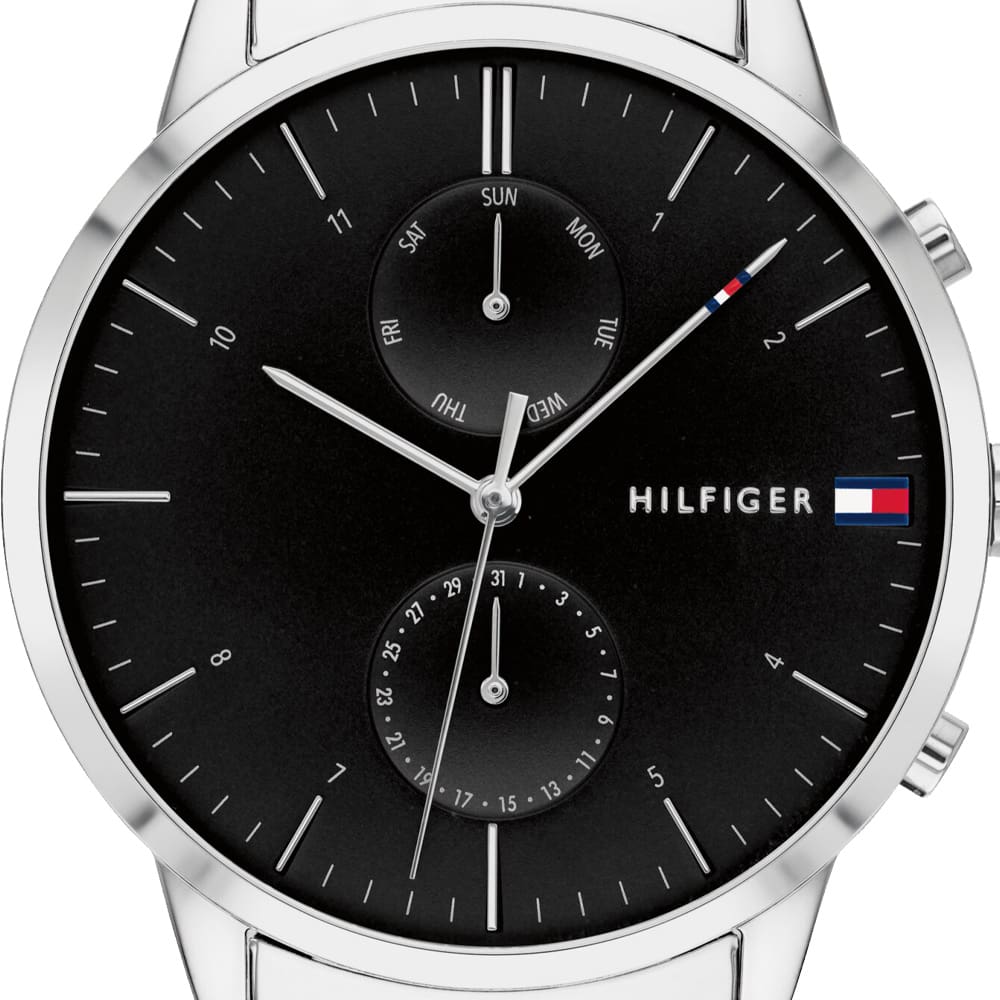 Buy Tommy Hilfiger Mens Quartz Stainless Steel Black Dial 44mm Watch - 1710407 in Pakistan