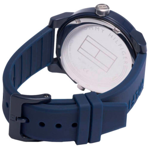 Buy Tommy Hilfiger Mens Quartz Silicone Strap Blue Dial 44mm Watch - 1791556 in Pakistan