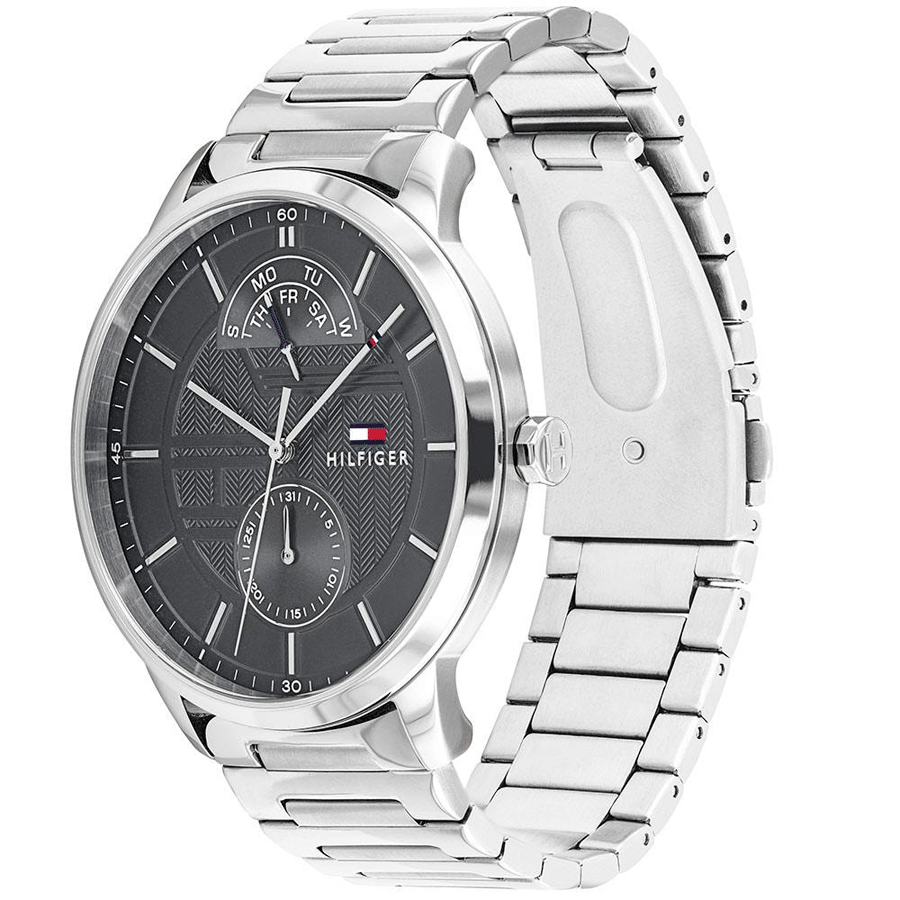 Buy Tommy Hilfiger Mens Quartz Stainless Steel Grey Dial 44mm Watch - 1791608 in Pakistan