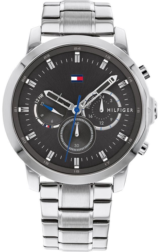 Buy Tommy Hilfiger Men's Quartz Silver Stainless Steel Grey Dial 46mm Watch 1791794 in Pakistan