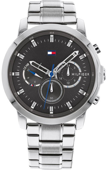 Buy Tommy Hilfiger Men's Quartz Silver Stainless Steel Grey Dial 46mm Watch 1791794 in Pakistan