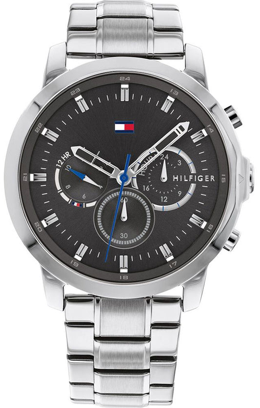 Buy Tommy Hilfiger Men's Quartz Silver Stainless Steel Grey Dial 46mm Watch 1791794 in Pakistan