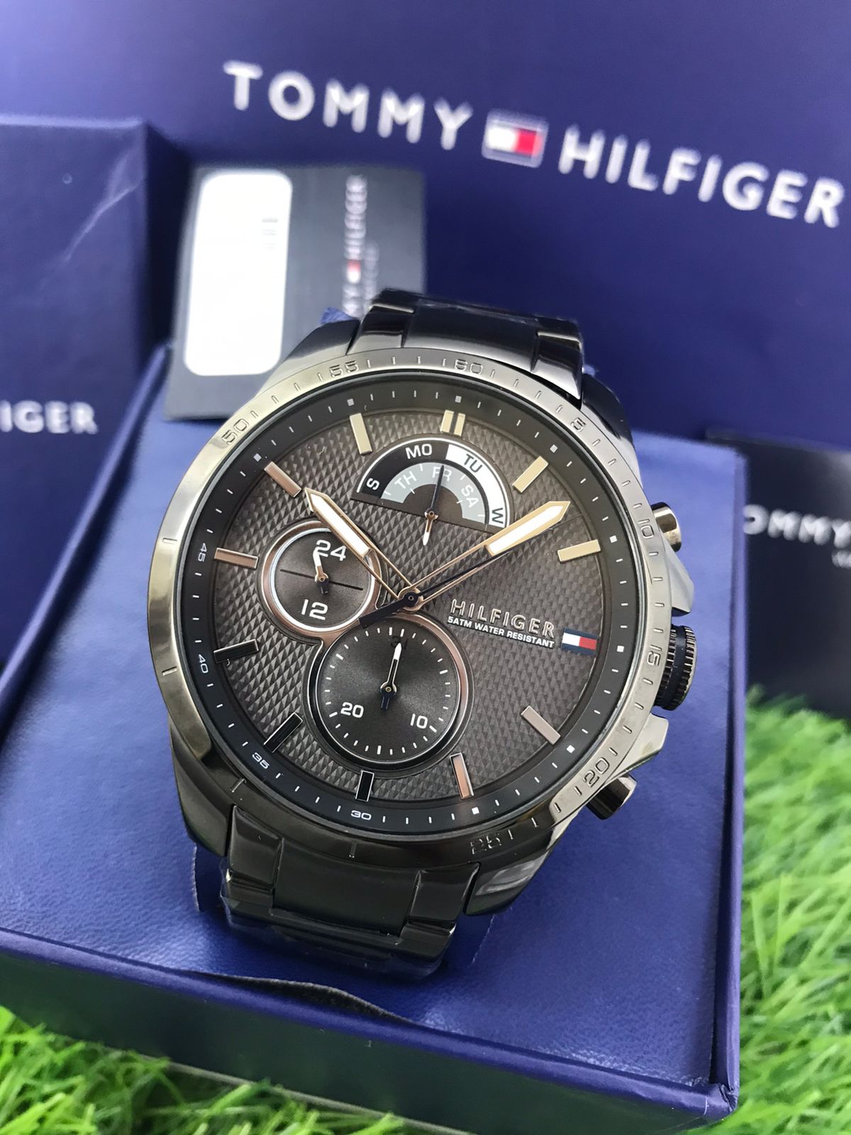 Buy Tommy Hilfiger Mens Quartz Stainless Steel Grey Dial 46mm Watch - 1791347 in Pakistan