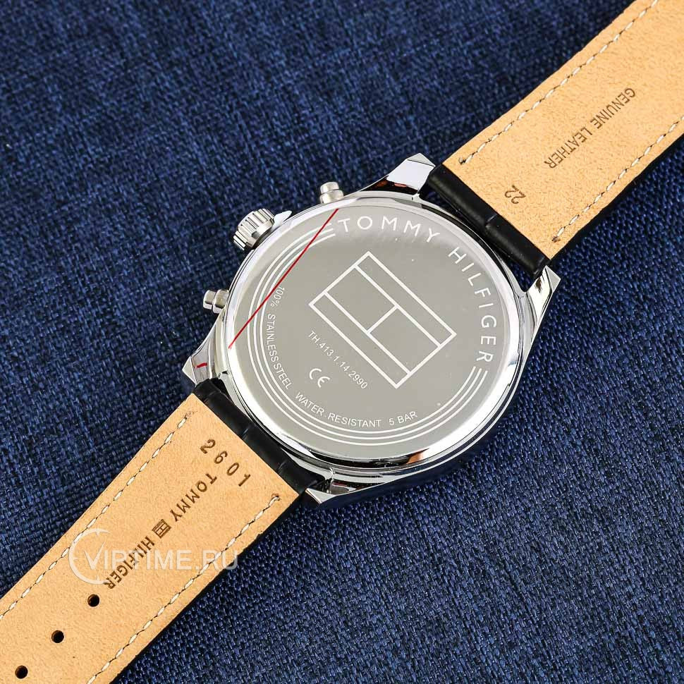 Buy Tommy Hilfiger Grey Dial Black Leather Strap Watch for Men - 1710424 in Pakistan