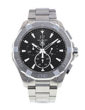 Buy Tag Heuer Aquaracer Black Dial Silver Steel Strap Watch for Men - CAY1110.BA0927 in Pakistan
