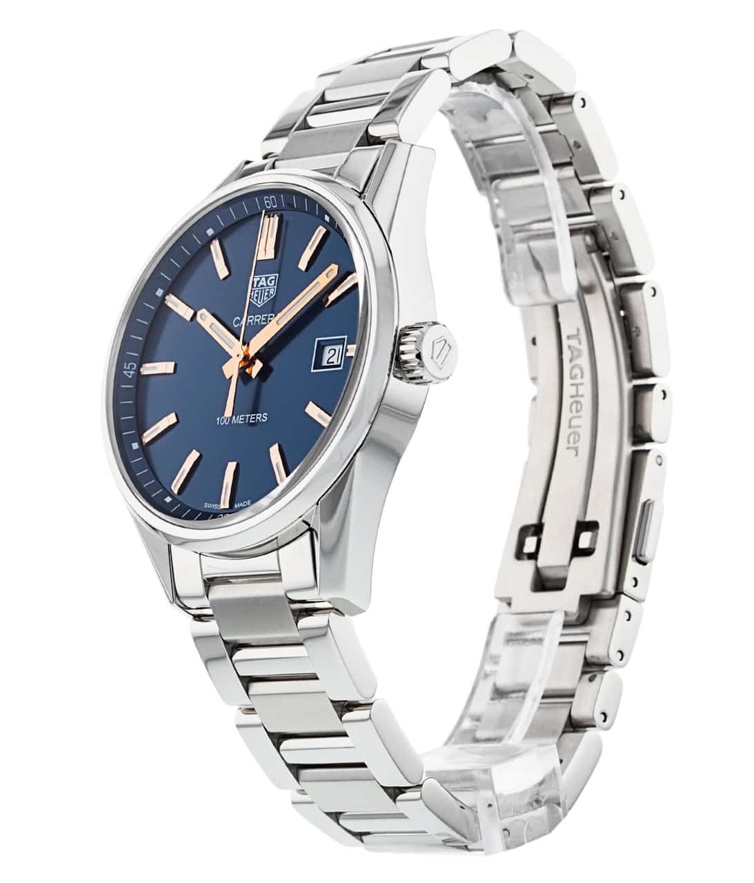 Buy Tag Heuer Carrera Blue Dial Silver Steel Strap Watch for Women - WAR1112.BA0601 in Pakistan