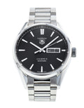 Buy Tag Heuer Carrera Calibre 5 Black Dial Silver Steel Strap Watch for Men - WAR201A.BA0723 in Pakistan