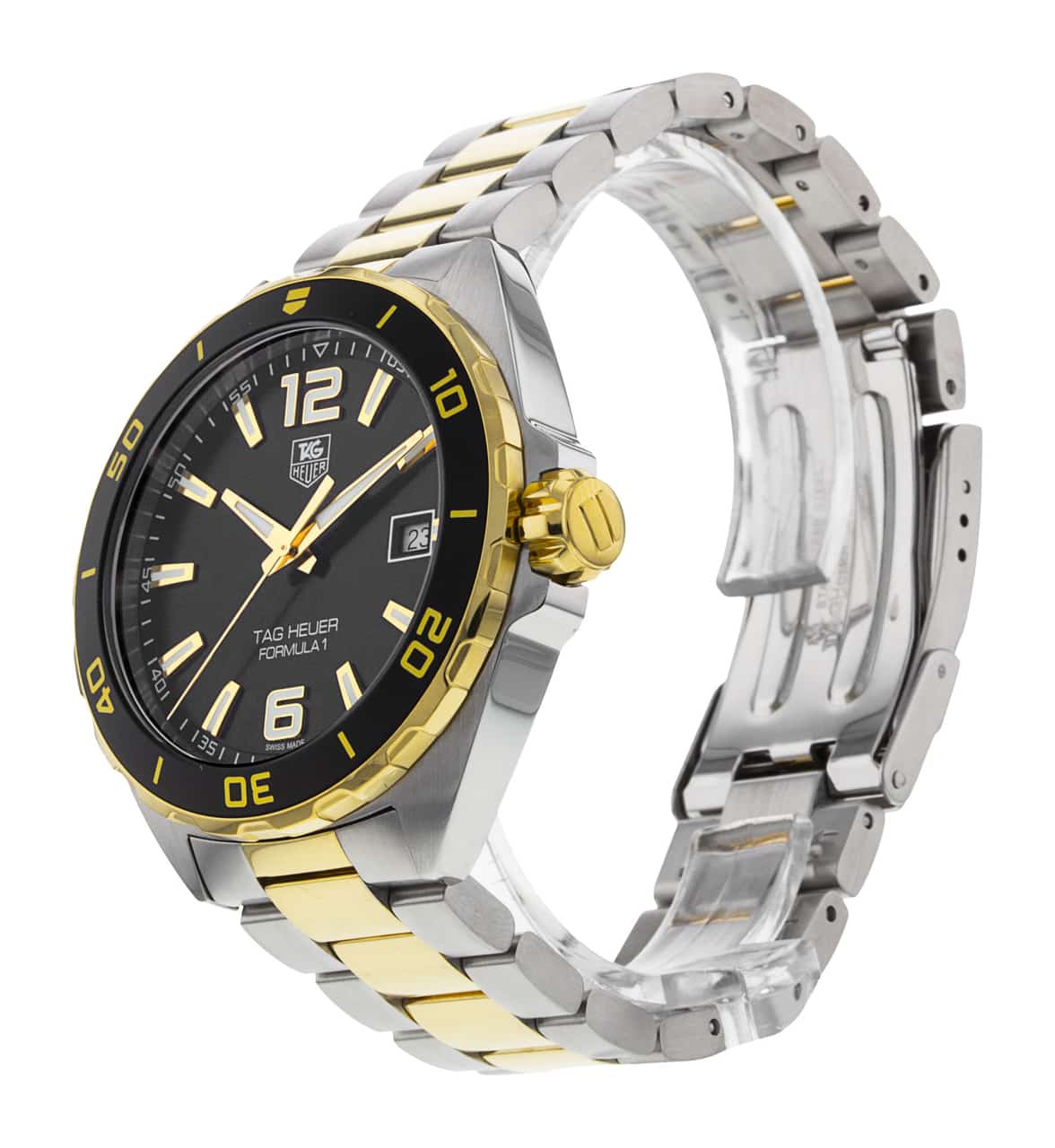 Buy Tag Heuer Formula 1 Black Dial Two Tone Steel Strap Watch for Men - WAZ1121.BB0879 in Pakistan