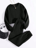 Buy SHEIN Thermal Lined Solid Sweatshirt With Joggers in Pakistan