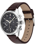 Buy Tommy Hilfiger Ashton Grey Dial Brown Leather Strap Watch for Men - 1791729 in Pakistan