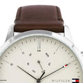 Buy Tommy Hilfiger Evan White Dial Brown Leather Strap Watch for Men - 1710404 in Pakistan