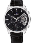 Buy Tommy Hilfiger Mens Quartz Leather Strap Black Dial 44mm Watch - 1710449 in Pakistan