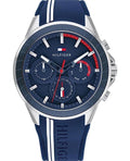 Buy Tommy Hilfiger Mens Quartz Blue Silicone Strap Blue Dial 45mm Watch - 1791859 in Pakistan