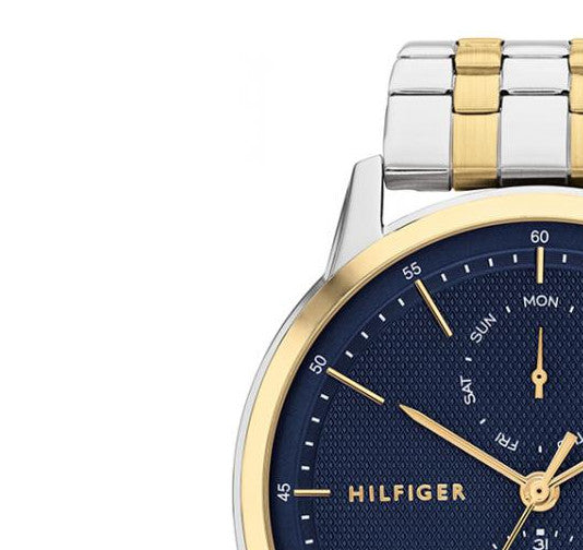 Buy Tommy Hilfiger Mens Quartz Stainless Steel Blue Dial 44mm Watch - 1710432 in Pakistan