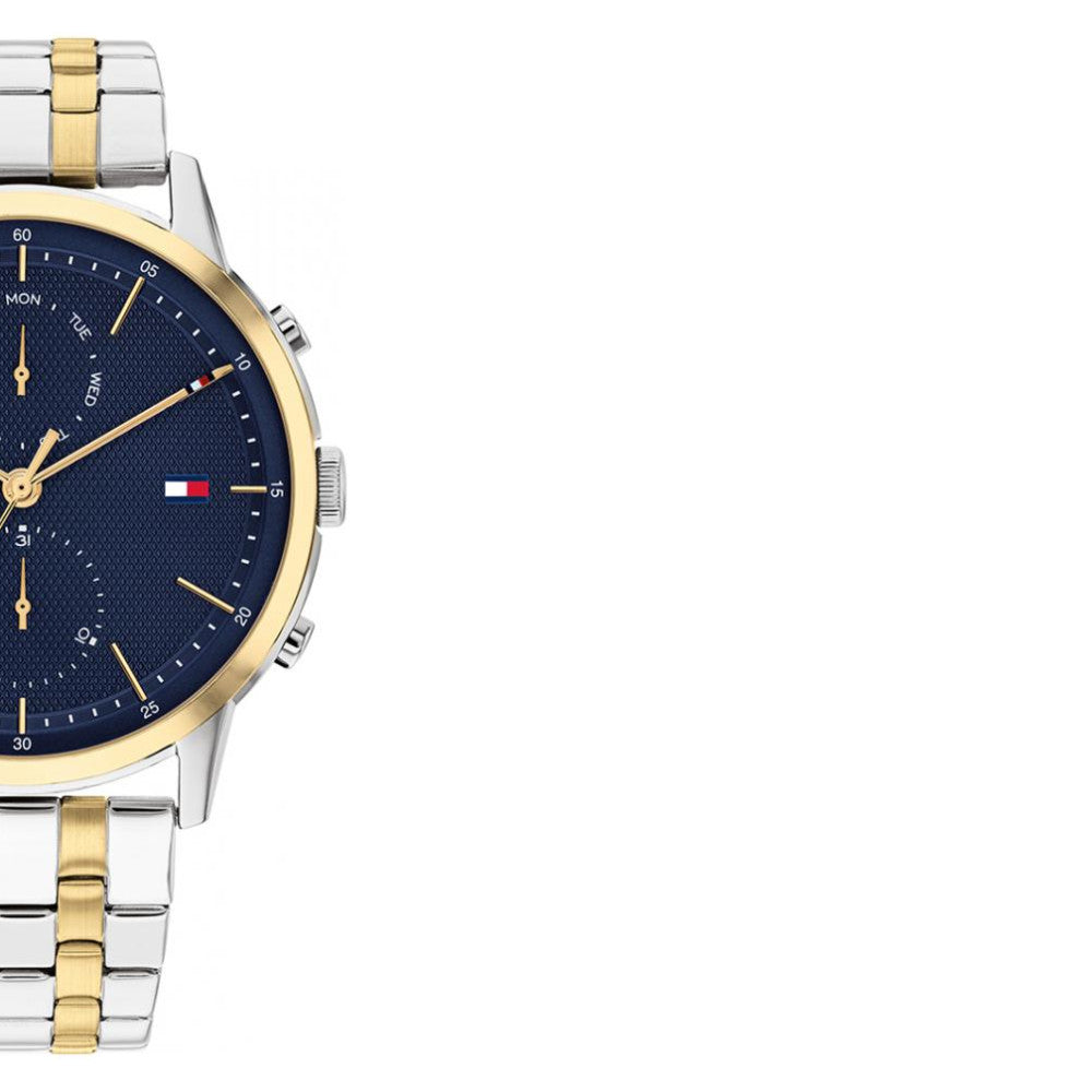 Buy Tommy Hilfiger Mens Quartz Stainless Steel Blue Dial 44mm Watch - 1710432 in Pakistan