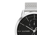 Buy Tommy Hilfiger Easton Black Dial Silver Mesh Bracelet Watch for Men - 1710433 in Pakistan