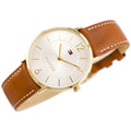 Buy Tommy Hilfiger Ultra Slim Silver Dial Brown Leather Strap Watch for Men - 1710353 in Pakistan