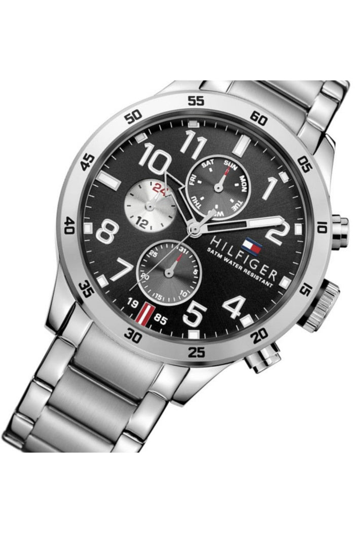 Buy Tommy Hilfiger Mens Quartz Stainless Steel Black Dial 46mm Watch - 1791141 in Pakistan
