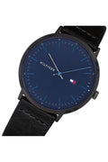 Buy Tommy Hilfiger Men's Quartz Leather Strap Blue Dial 40mm Watch - 1791462 in Pakistan