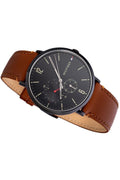Buy Tommy Hilfiger Men's Quartz Leather Strap Black Dial 40mm Watch - 1791510 in Pakistan