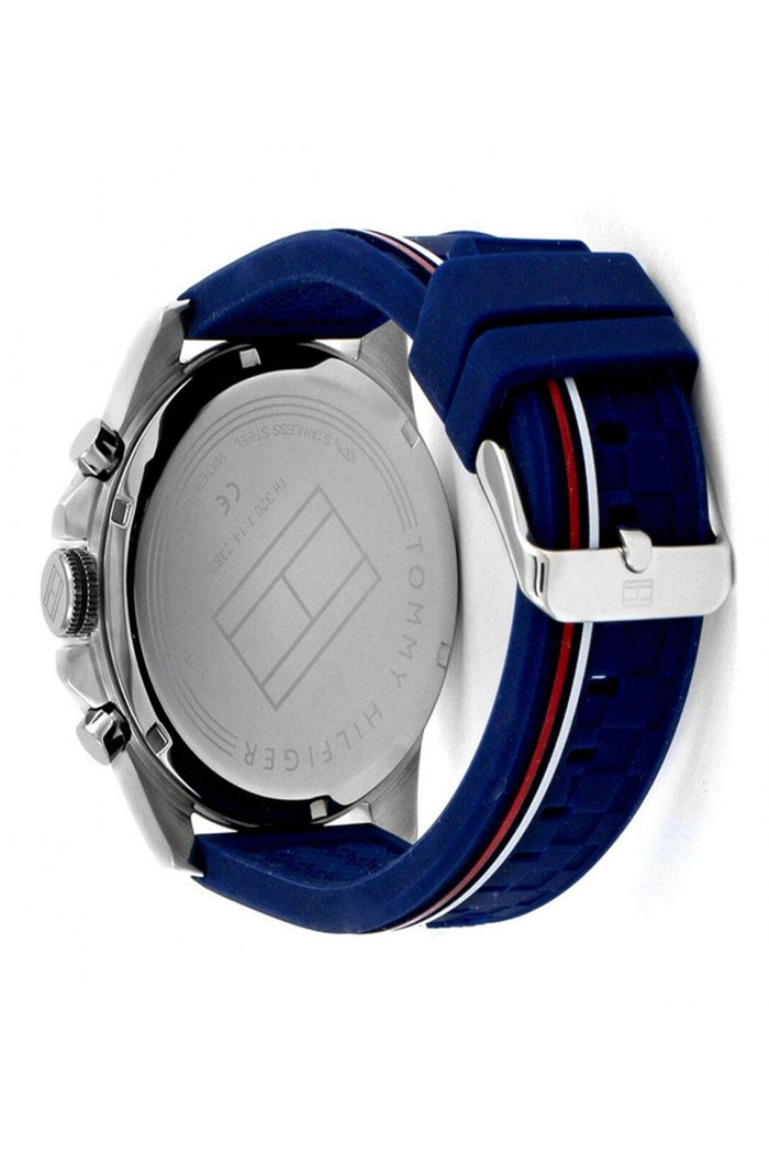 Buy Tommy Hilfiger Mens Quartz Blue Silicone Strap Blue Dial 46mm Watch - 1791476 in Pakistan