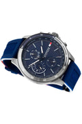 Buy Tommy Hilfiger Mens Quartz Silicone Strap Blue Dial 46mm Watch - 1791721 in Pakistan