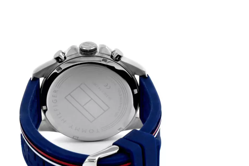 Buy Tommy Hilfiger Mens Quartz Blue Silicone Strap Blue Dial 46mm Watch - 1791476 in Pakistan