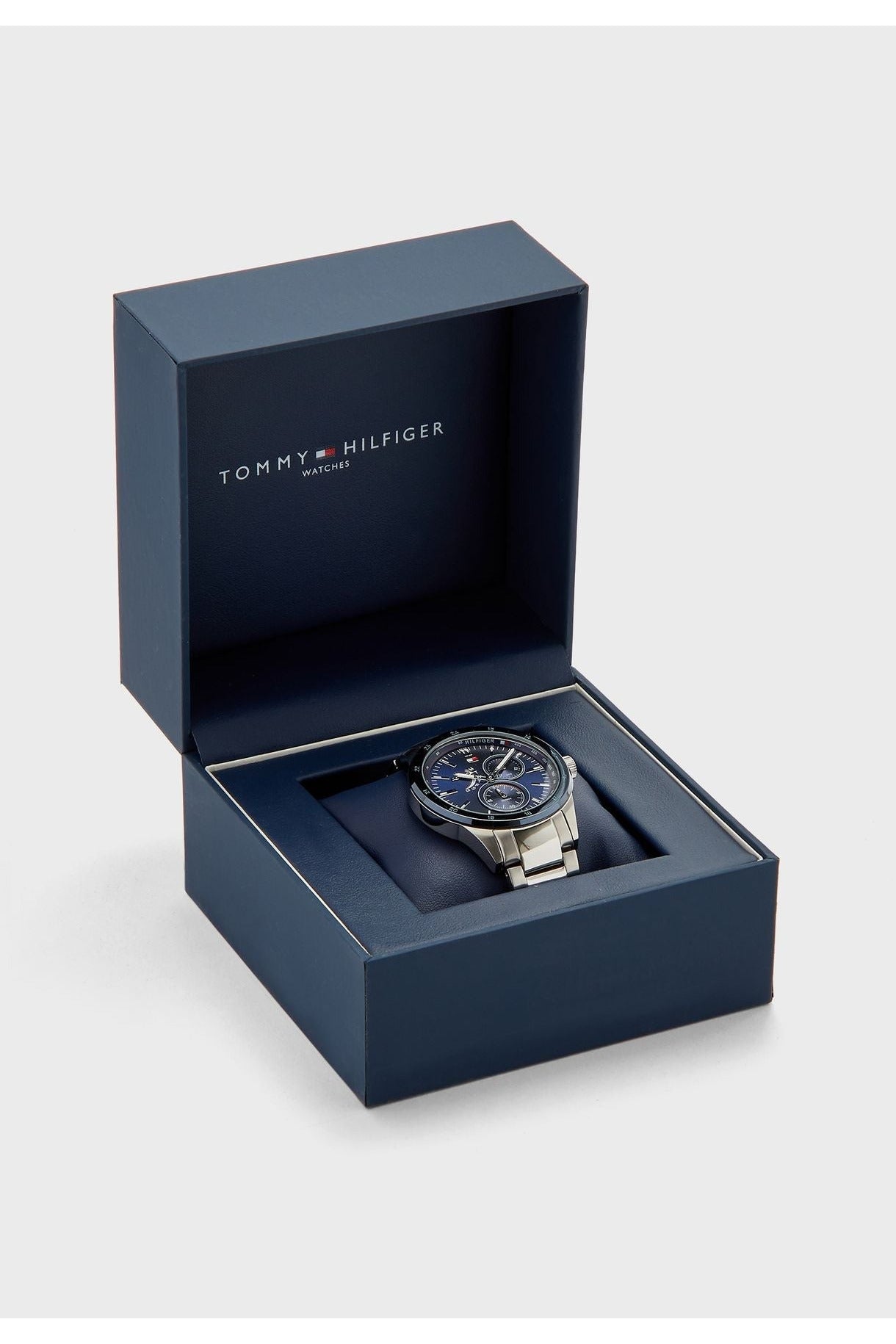 Buy Tommy Hilfiger Mens Analogue Quartz Stainless Steel Blue Dial 44mm Watch - 1791640 in Pakistan