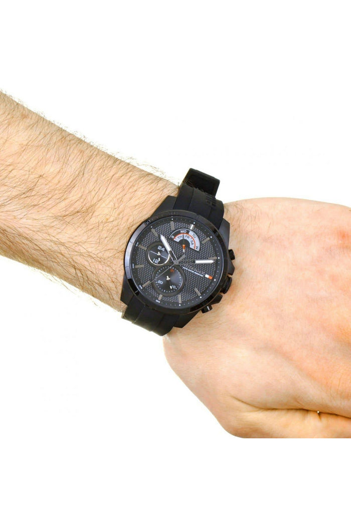 Buy Tommy Hilfiger Mens Quartz Black Silicone Strap Black Dial 46mm Watch - 1791352 in Pakistan