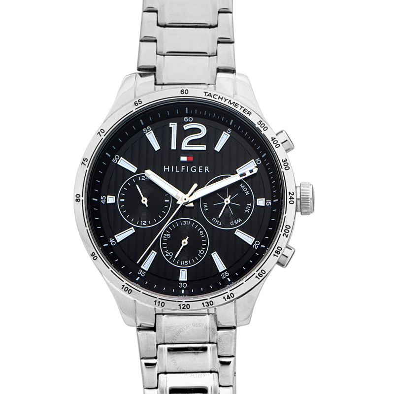 Buy Tommy Hilfiger Mens Quartz Stainless Steel Black Dial 44mm Watch - 1791469 in Pakistan