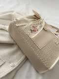 Buy Trendy Lightweight,Casual Bow Decor Straw Bag For Teen Girls Women College Students Perfect For College in Pakistan