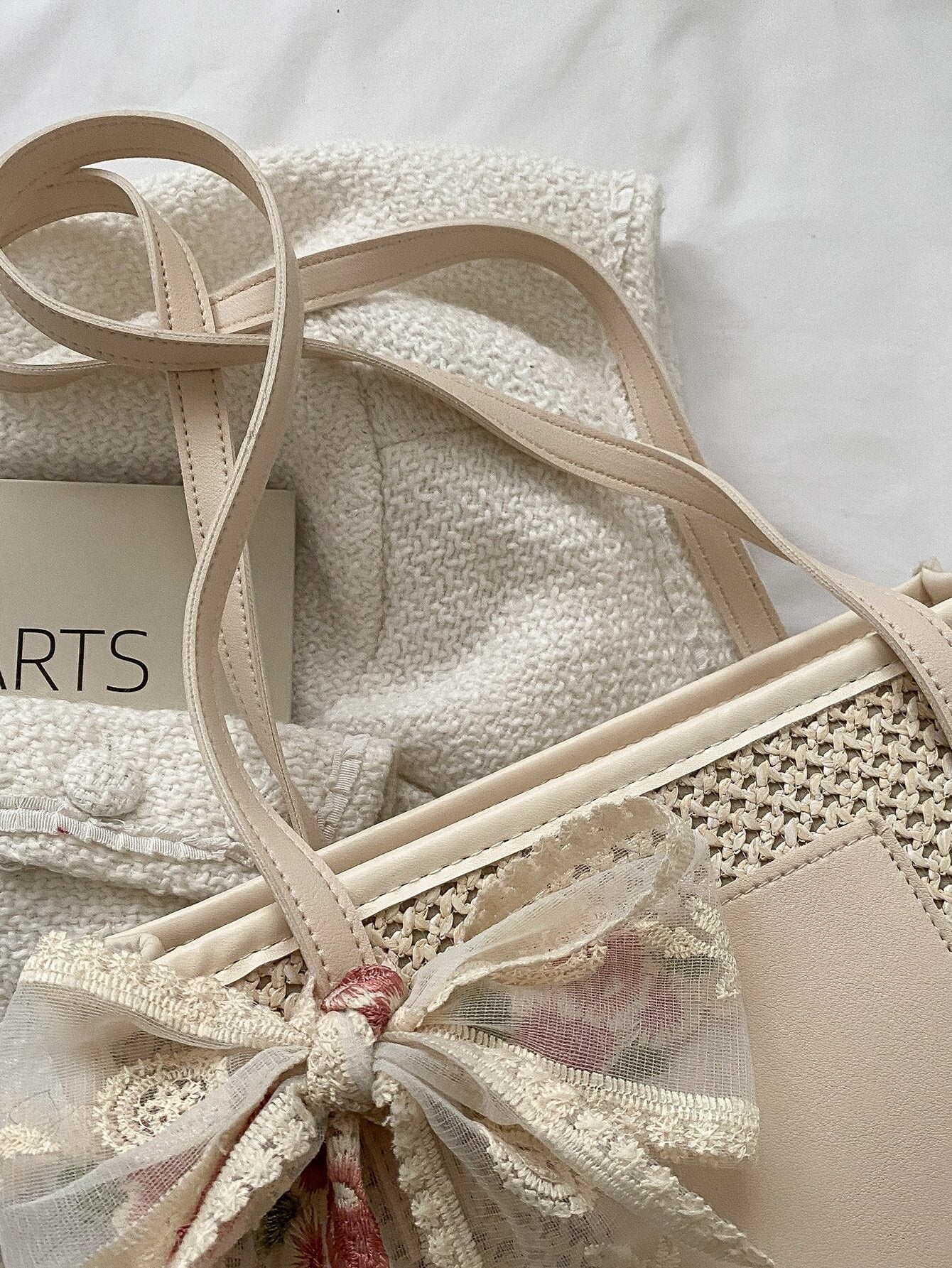 Buy Trendy Lightweight,Casual Bow Decor Straw Bag For Teen Girls Women College Students Perfect For College in Pakistan