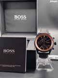 Buy Hugo Boss Mens Quartz Lather Strap Black Dial 44mm Watch - 1513550 in Pakistan